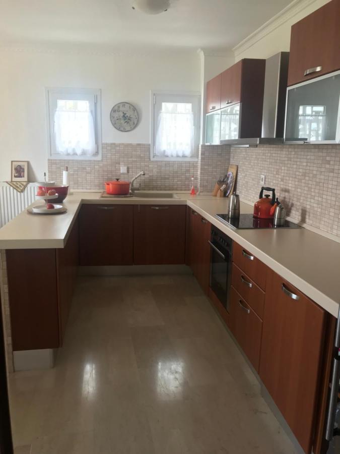 Schoenes Familienappartement In Pelekas, Corfu Mit Meerblick Bagian luar foto