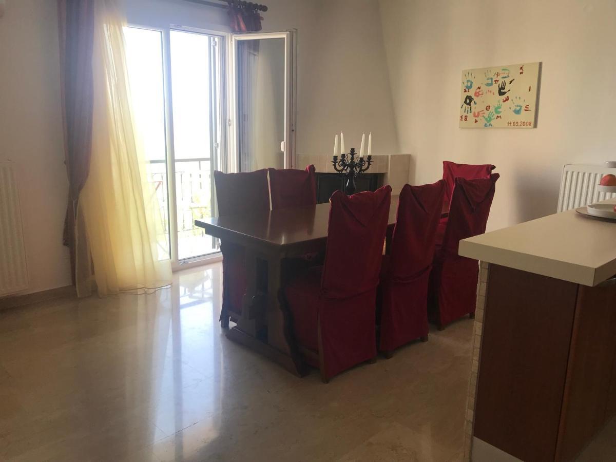 Schoenes Familienappartement In Pelekas, Corfu Mit Meerblick Bagian luar foto