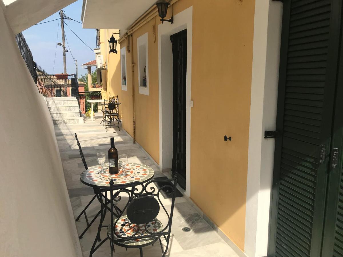 Schoenes Familienappartement In Pelekas, Corfu Mit Meerblick Bagian luar foto