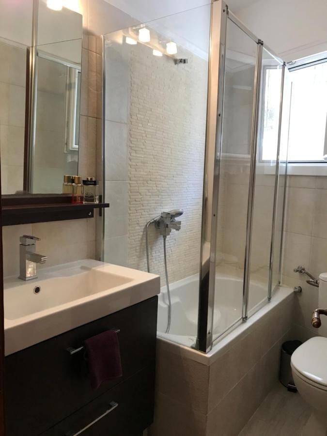 Schoenes Familienappartement In Pelekas, Corfu Mit Meerblick Bagian luar foto