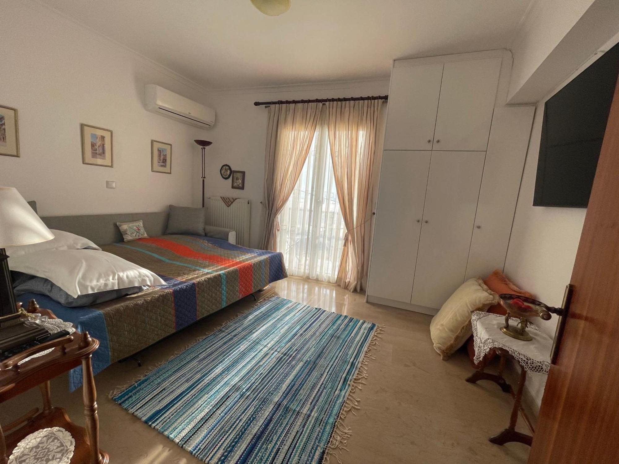Schoenes Familienappartement In Pelekas, Corfu Mit Meerblick Bagian luar foto