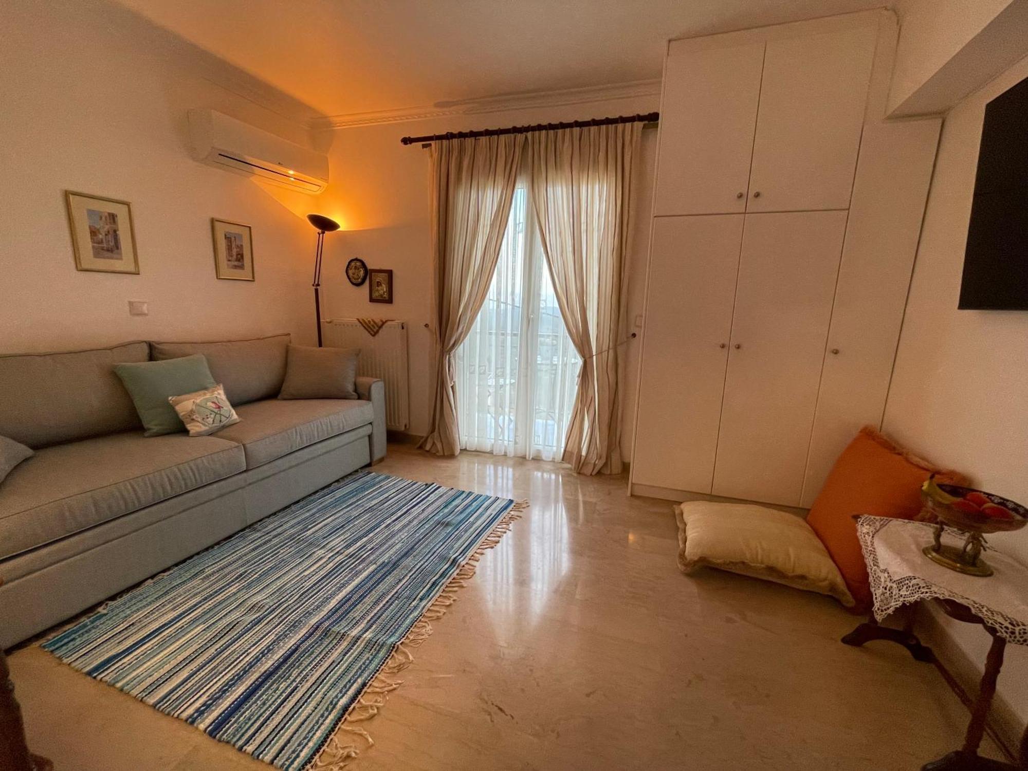 Schoenes Familienappartement In Pelekas, Corfu Mit Meerblick Bagian luar foto